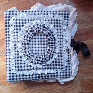 Gingham Checkered Fabric Photo Album